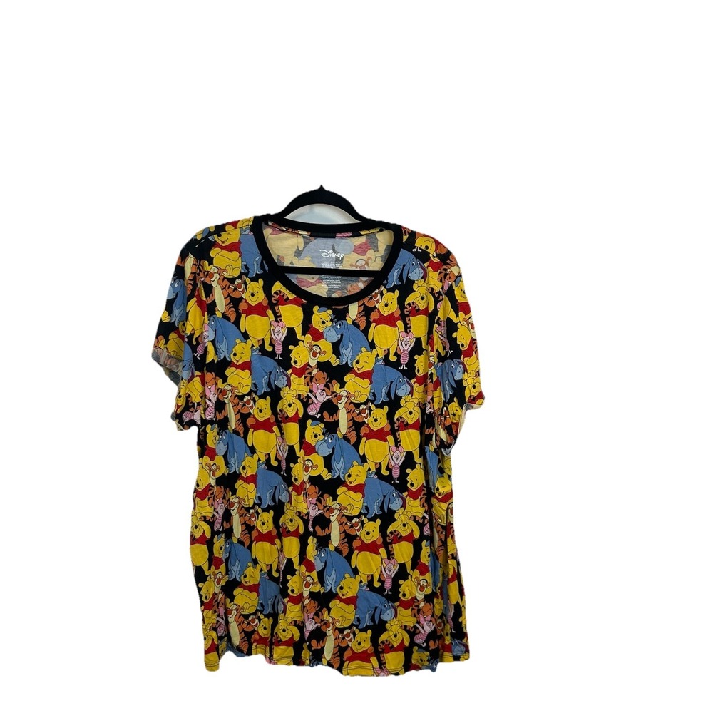 Torrid 2 2X Disney Winnie The Pooh‎ Cotton Roll Sleeve Top